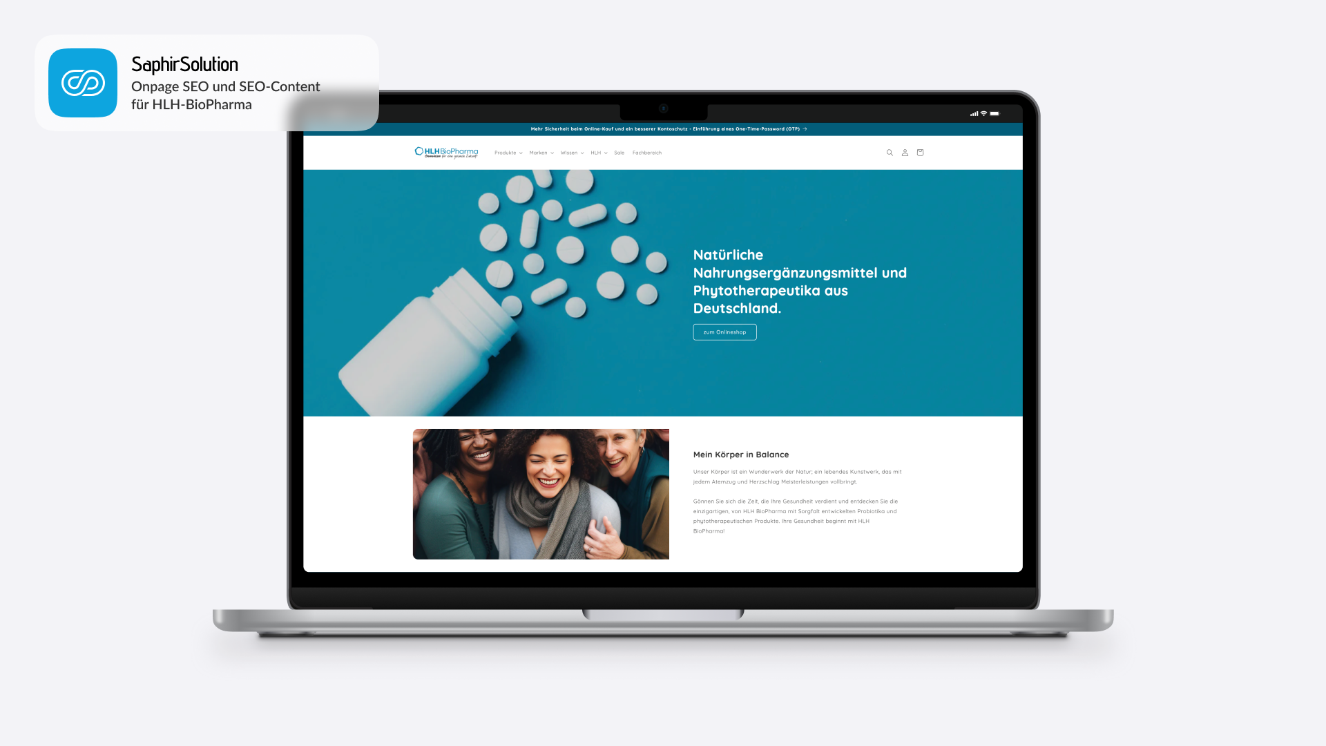 SaphirSolution Projekte & Portfolio Screenshot #0