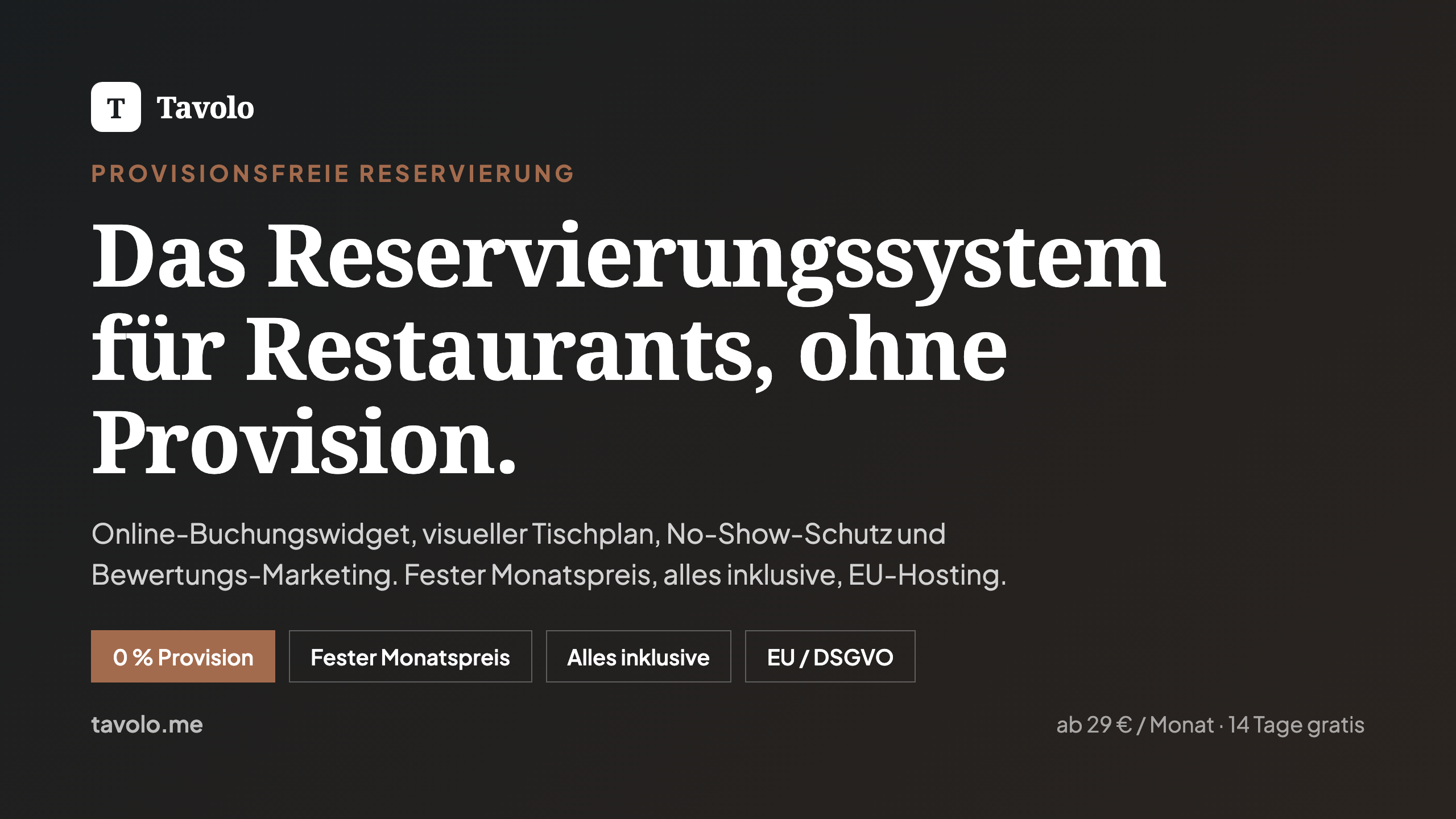 Tavolo Reservierungen Screenshot #0