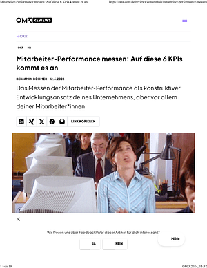 Mitarbeiter-Performance messen: Auf diese 6 KPIs kommt es an