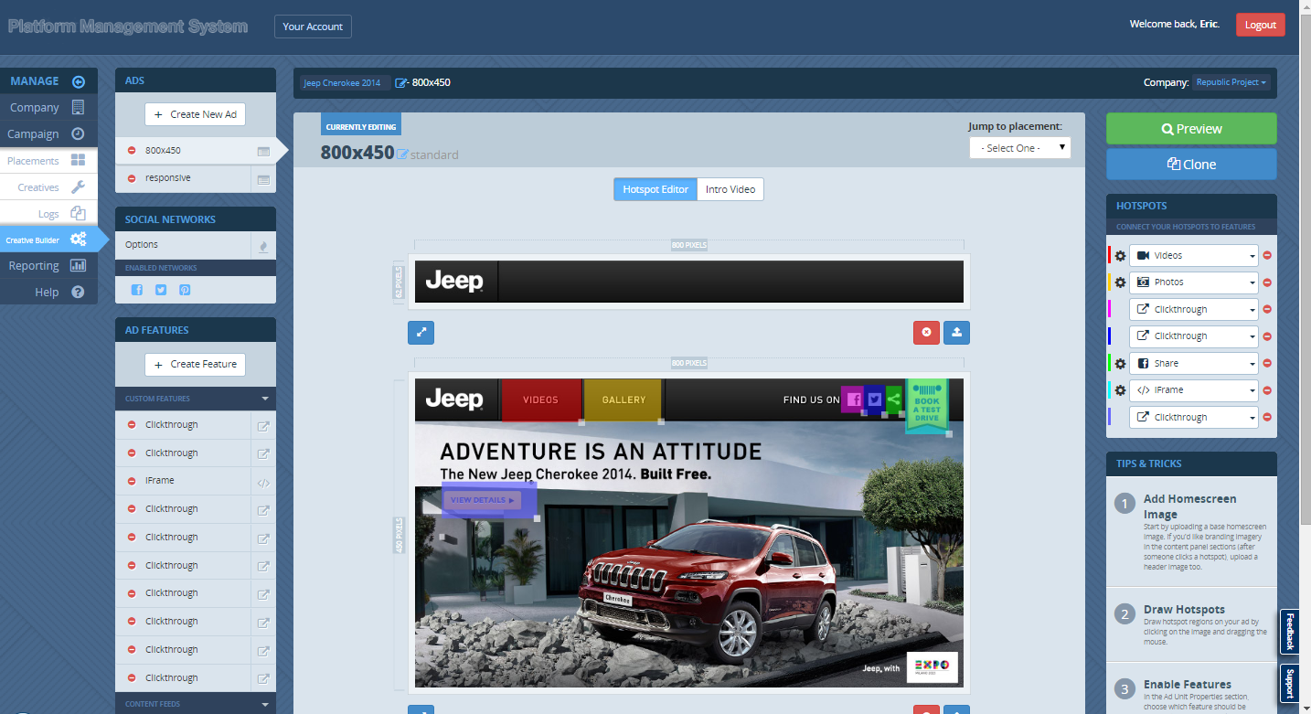 Zeta Programmatic (zuvor Sizmek) Screenshot #0