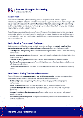 Process.Science White Paper for Purchasing