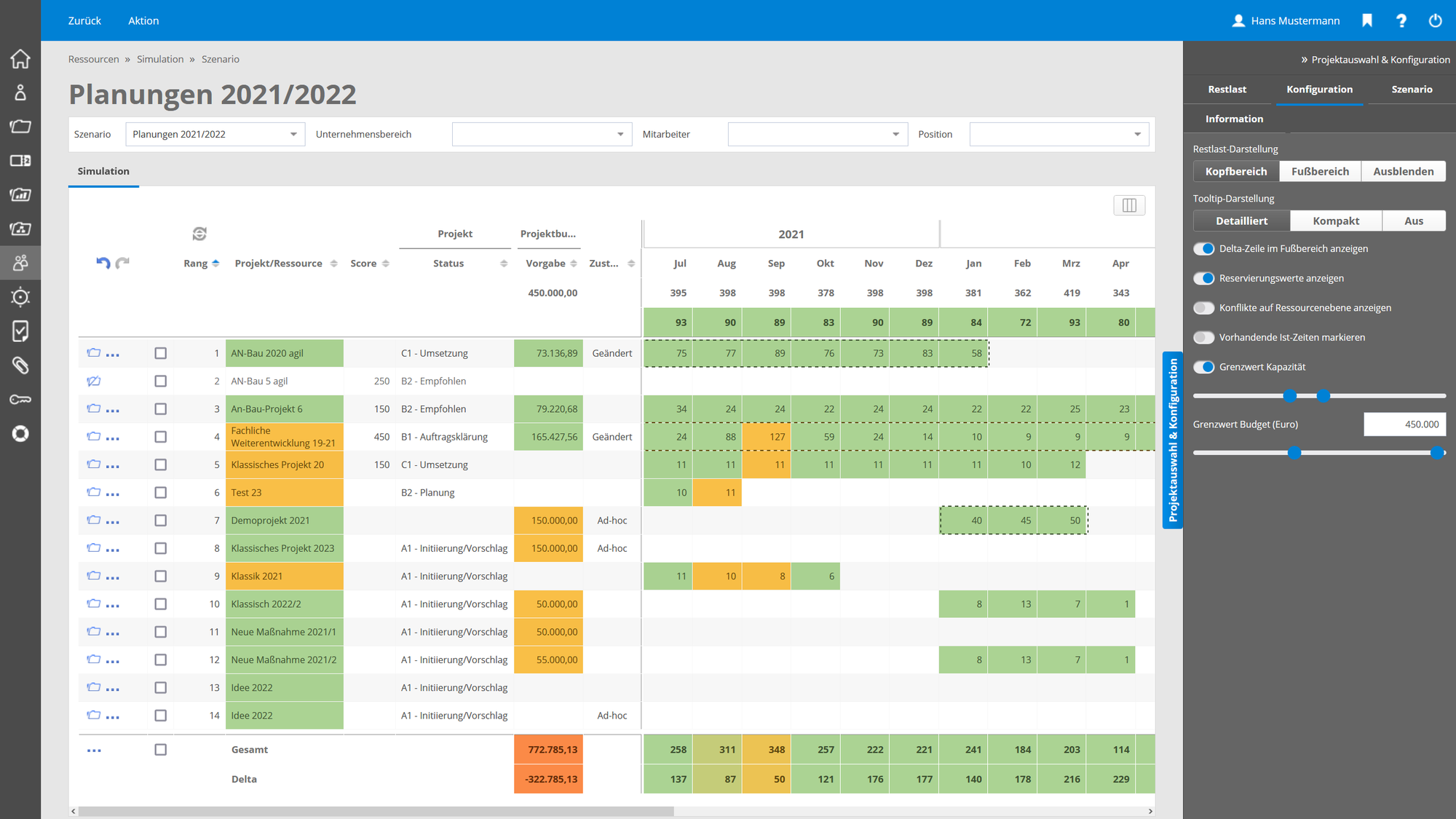 Blue Ant Multi-Projektmanagementsoftware Screenshot #0