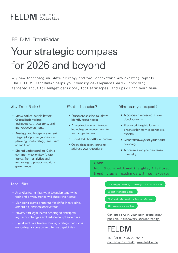 FELD M TrendRadar: Überblick über aktuelle Entwicklungen