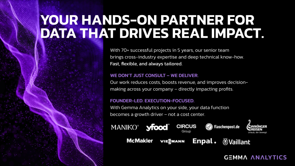 Gemma Analytics Projects & Portfolio Screenshot #1