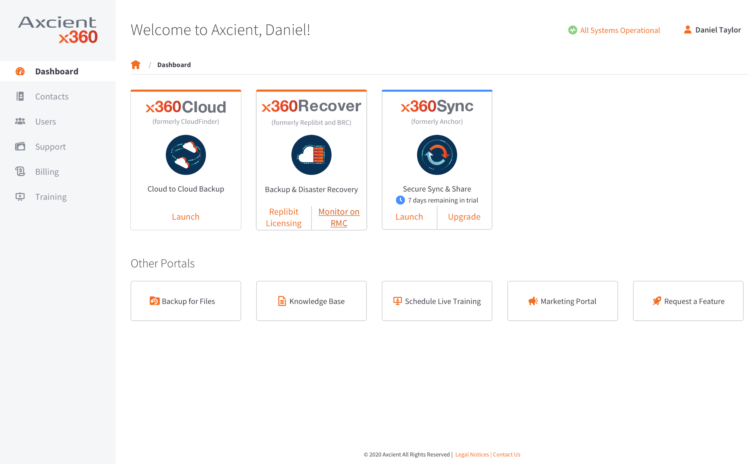 Axcient x360Recover Screenshot #0