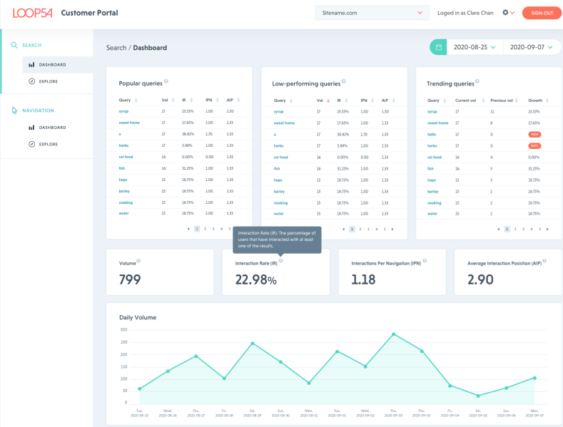 Loop54 Site Search Screenshot #0
