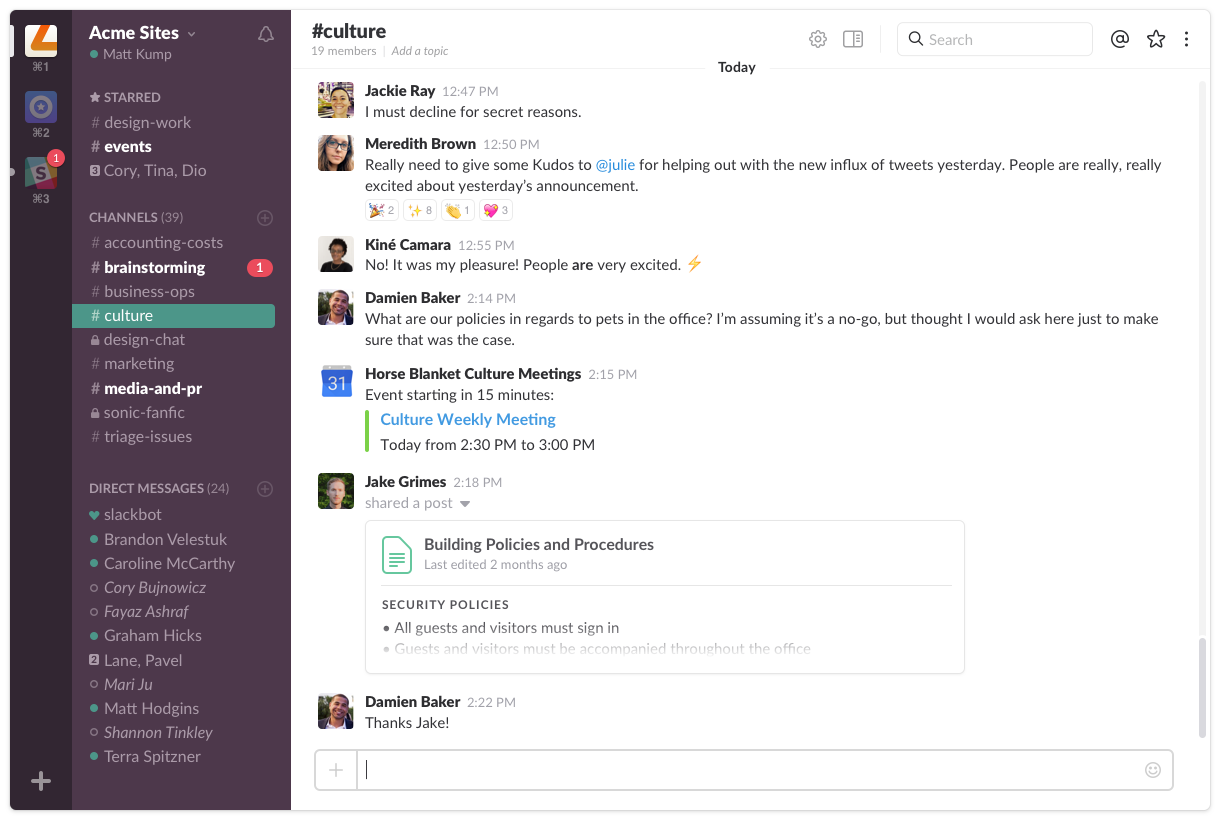 Slack Screenshot