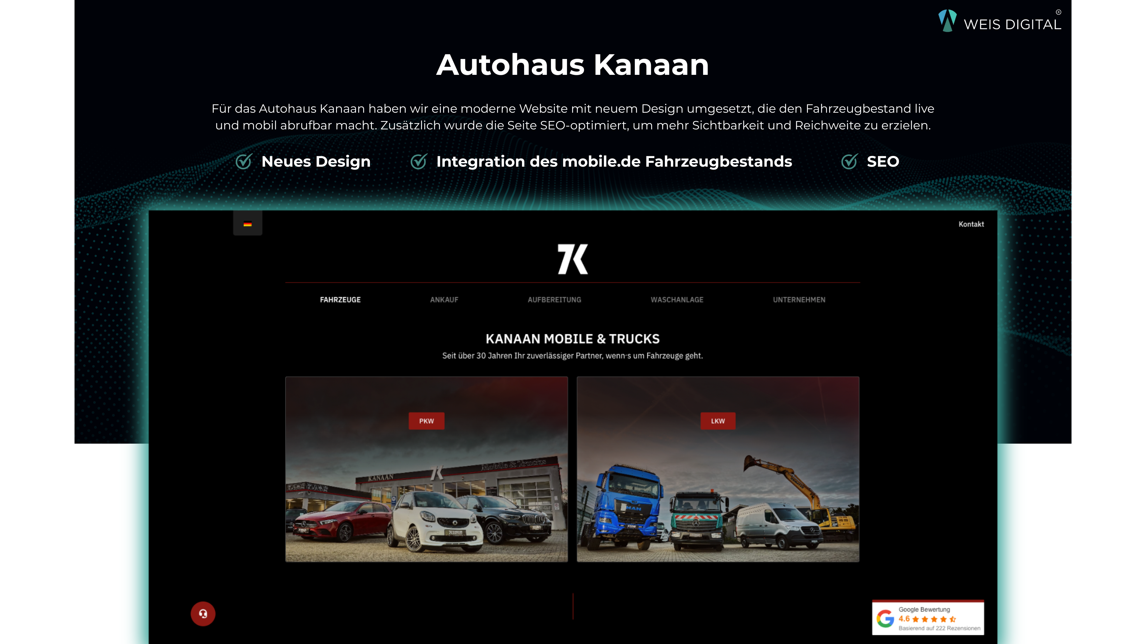 Weis Digital Projekte & Portfolio Screenshot #0