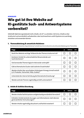 GEO-Checklist