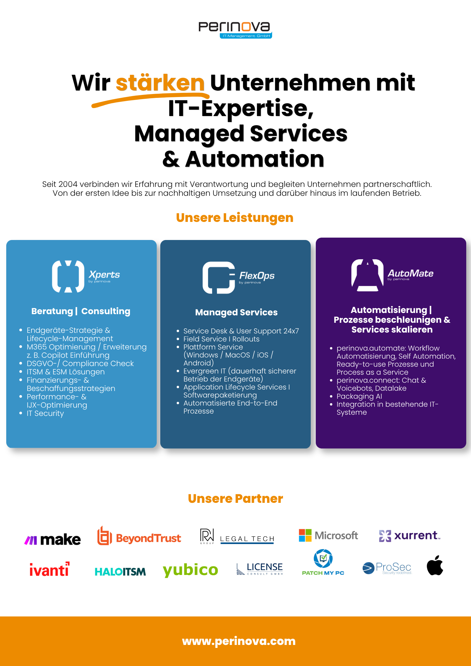 perinova IT-Management Projekte & Portfolio Screenshot #0