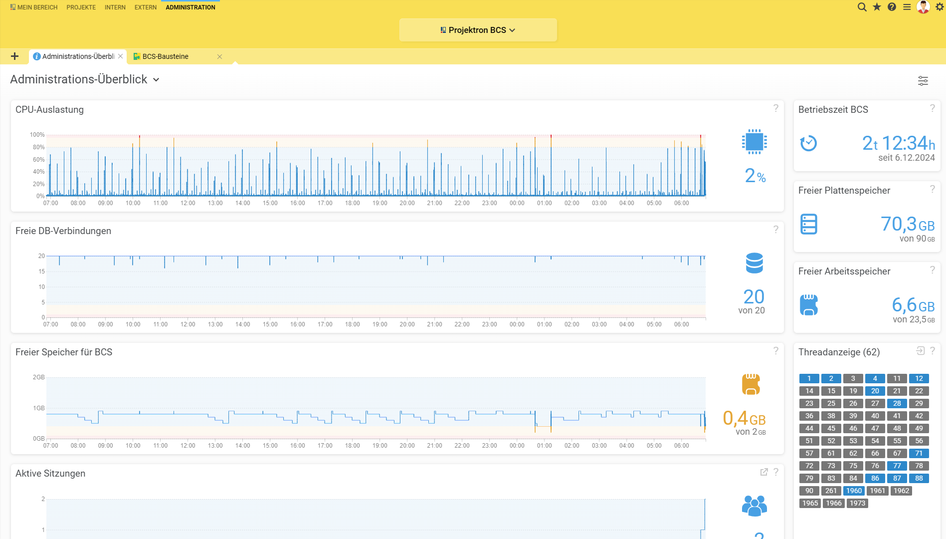 Projektron BCS Screenshot #0