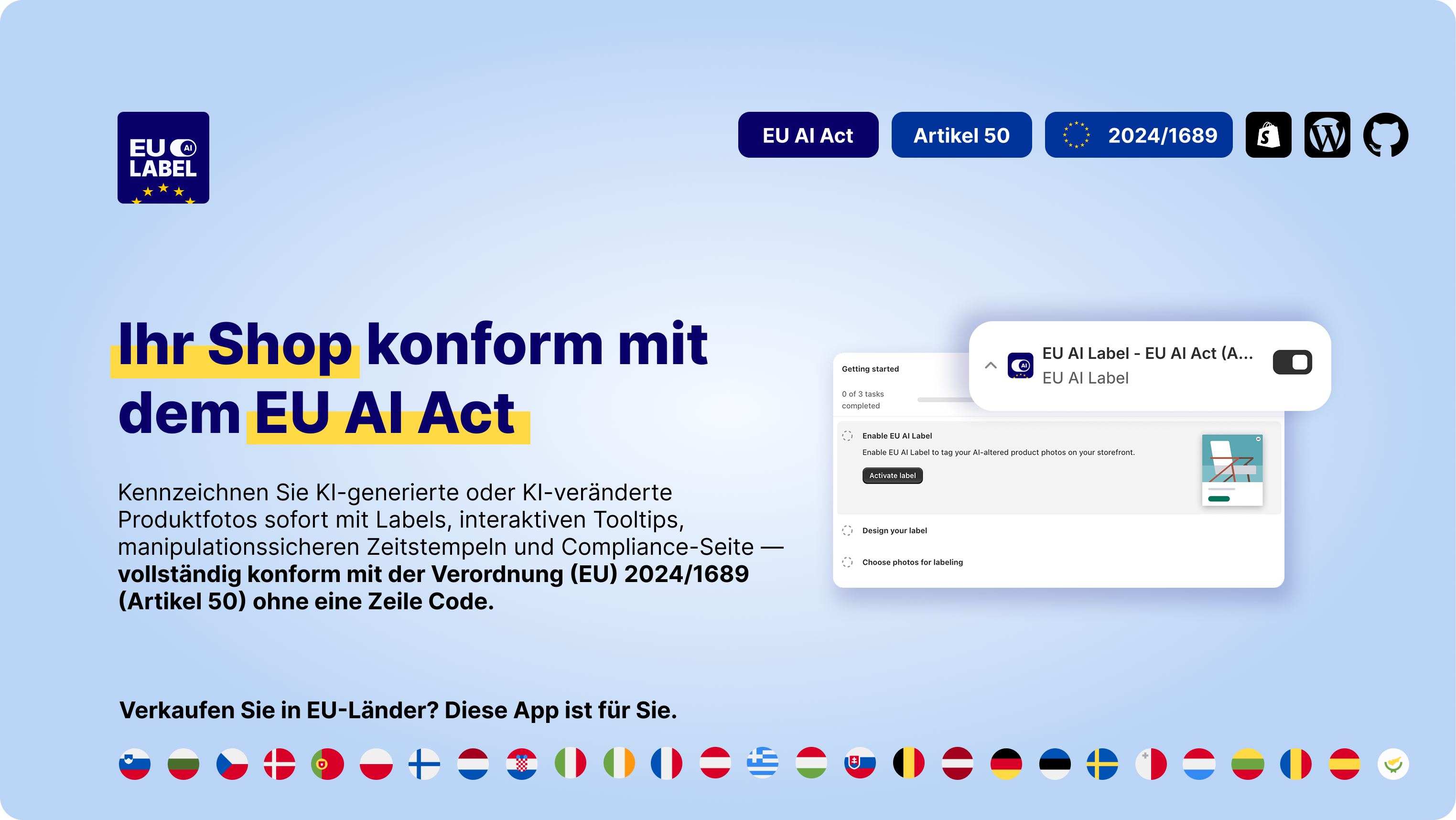 EU AI LABEL APP Screenshot #0
