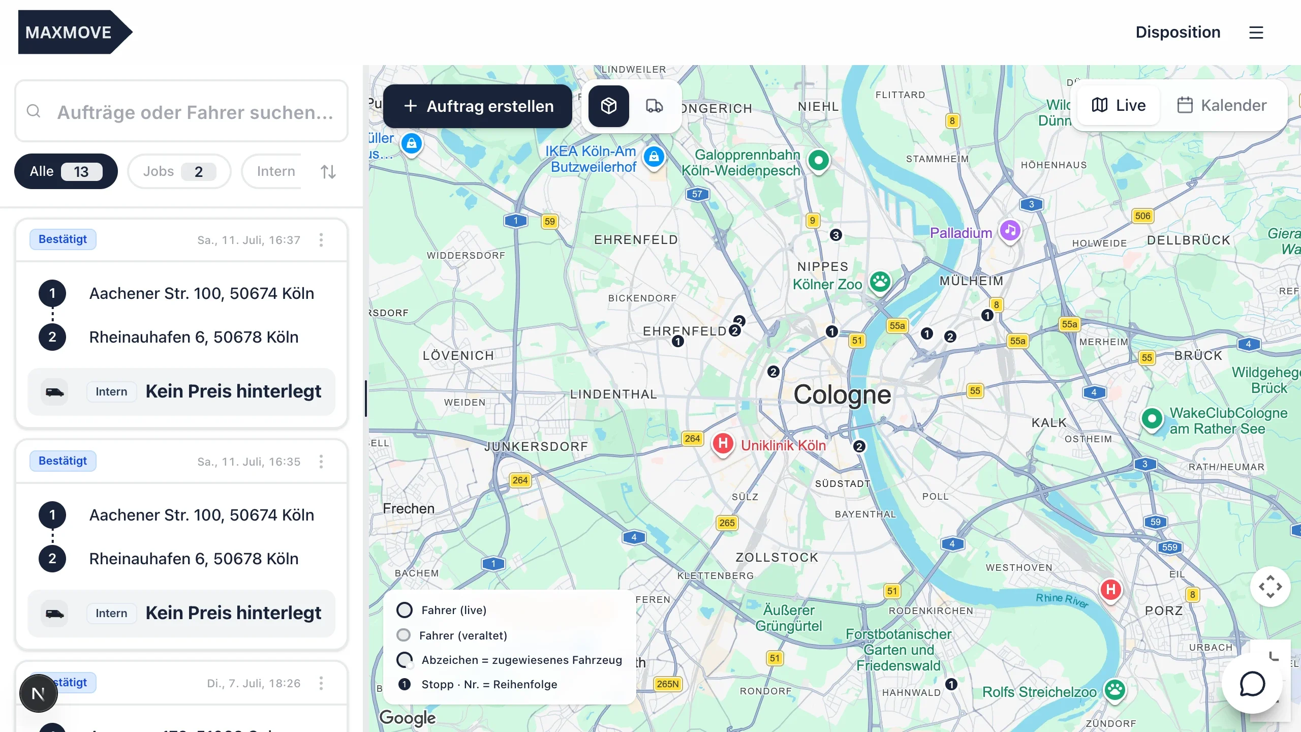 Maxmove TMS Screenshot #0