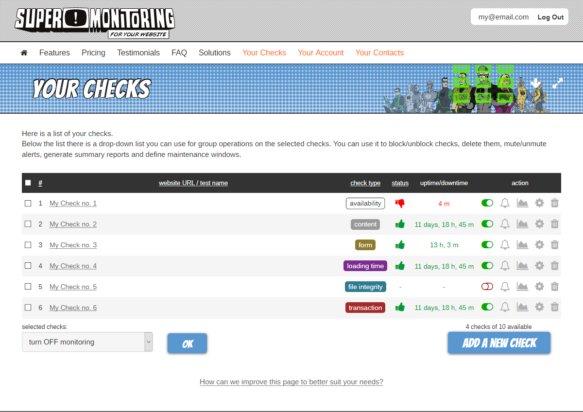 Super Monitoring Screenshot #0