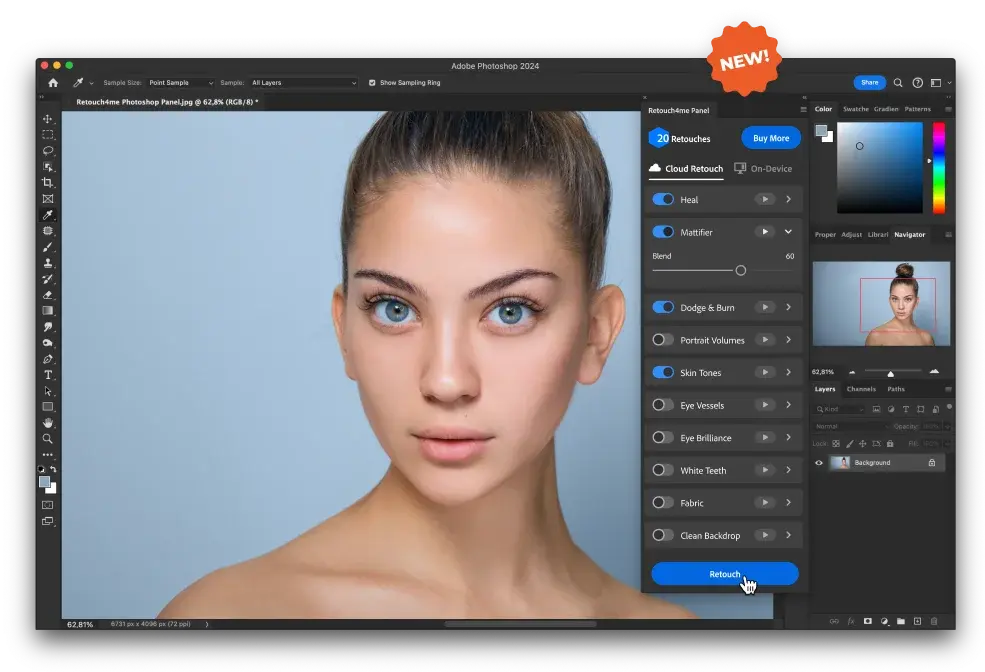 Retouch4me Panel Screenshot #0