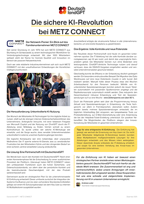 Case Study METZ Connect