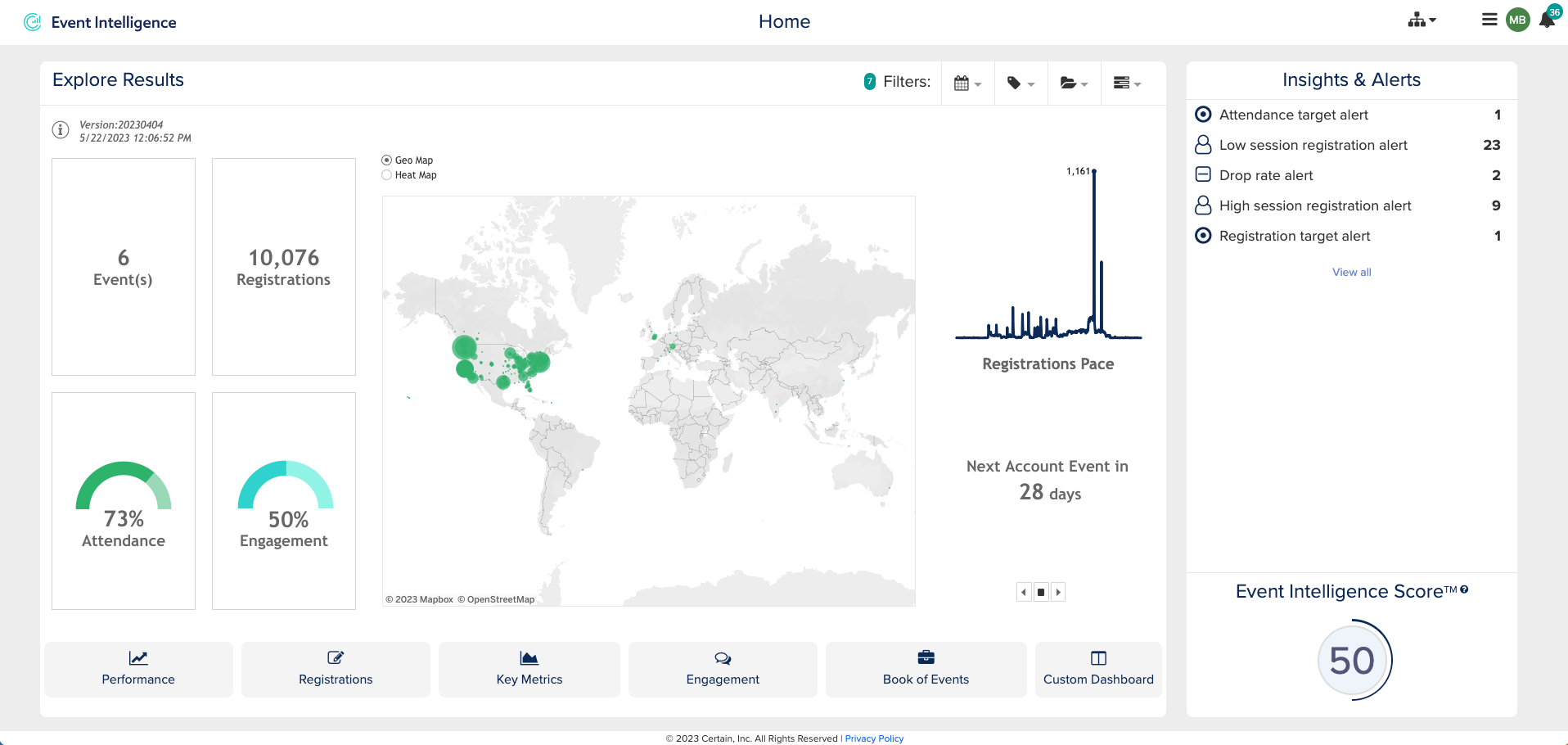 Certain Event Software Screenshot #0