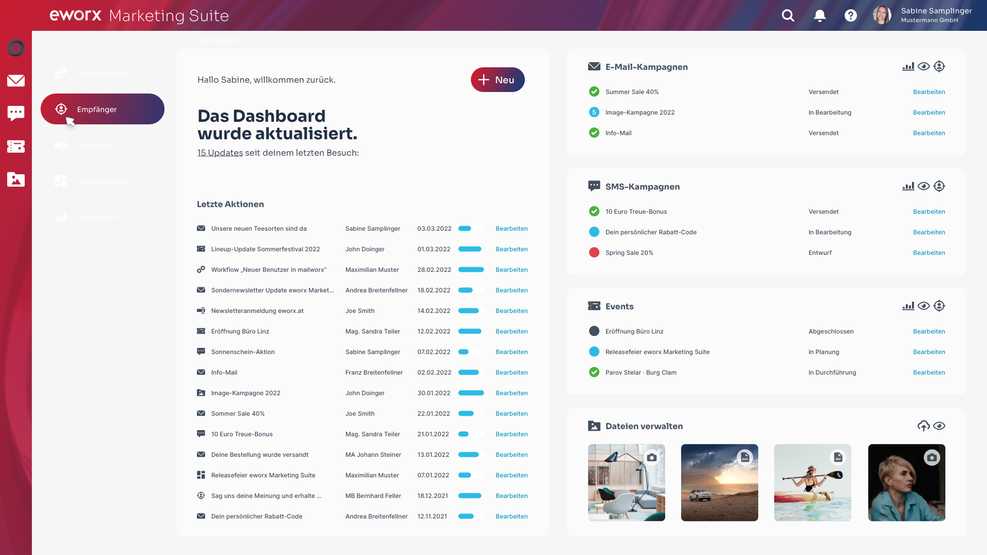 eworx Marketing Suite Screenshot #0
