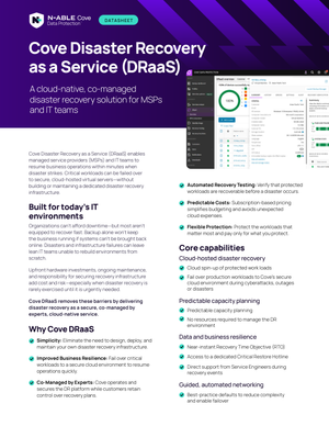 Cove® DRaaS - Datasheet (EN)
