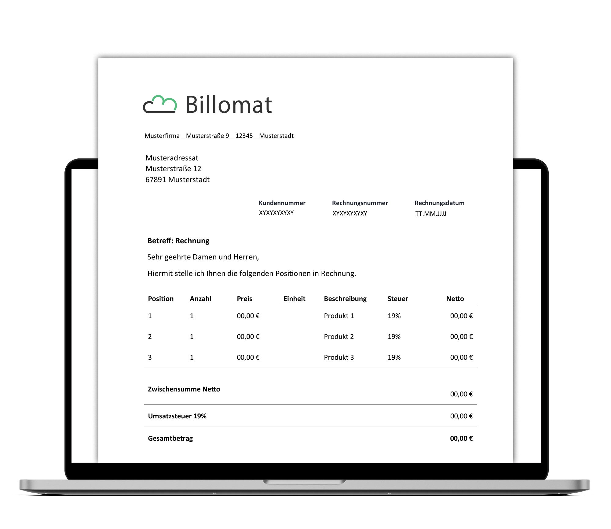 Billomat Screenshot #0