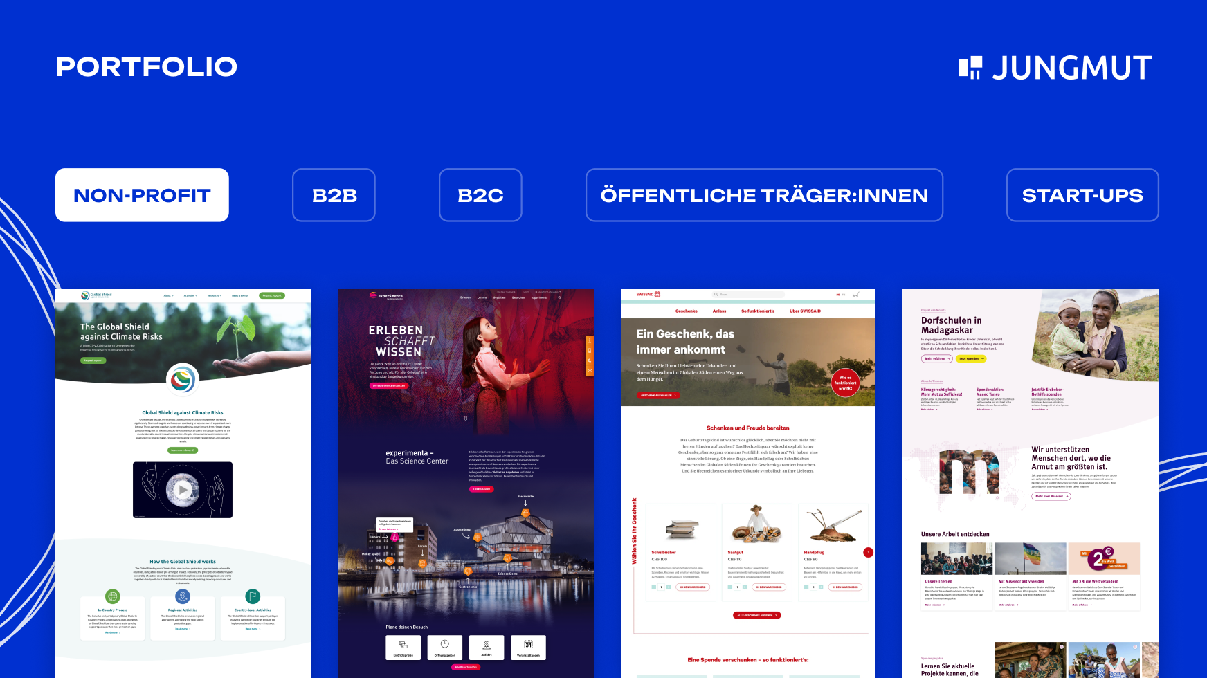 JUNGMUT Projekte & Portfolio Screenshot #1