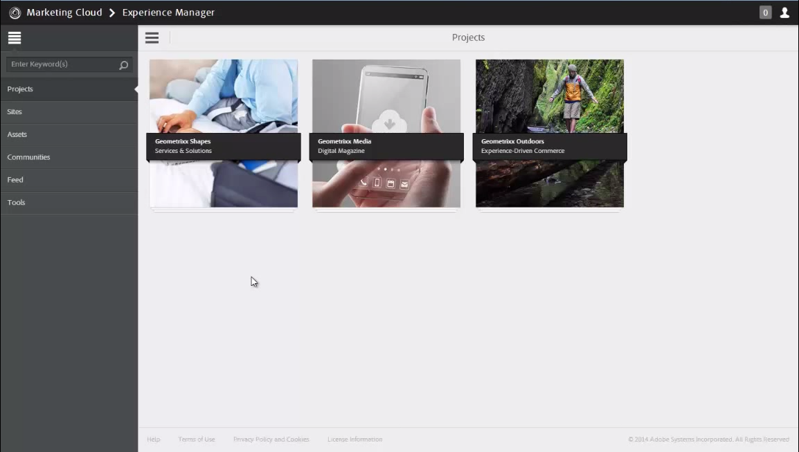 Adobe Experience Manager Screenshot