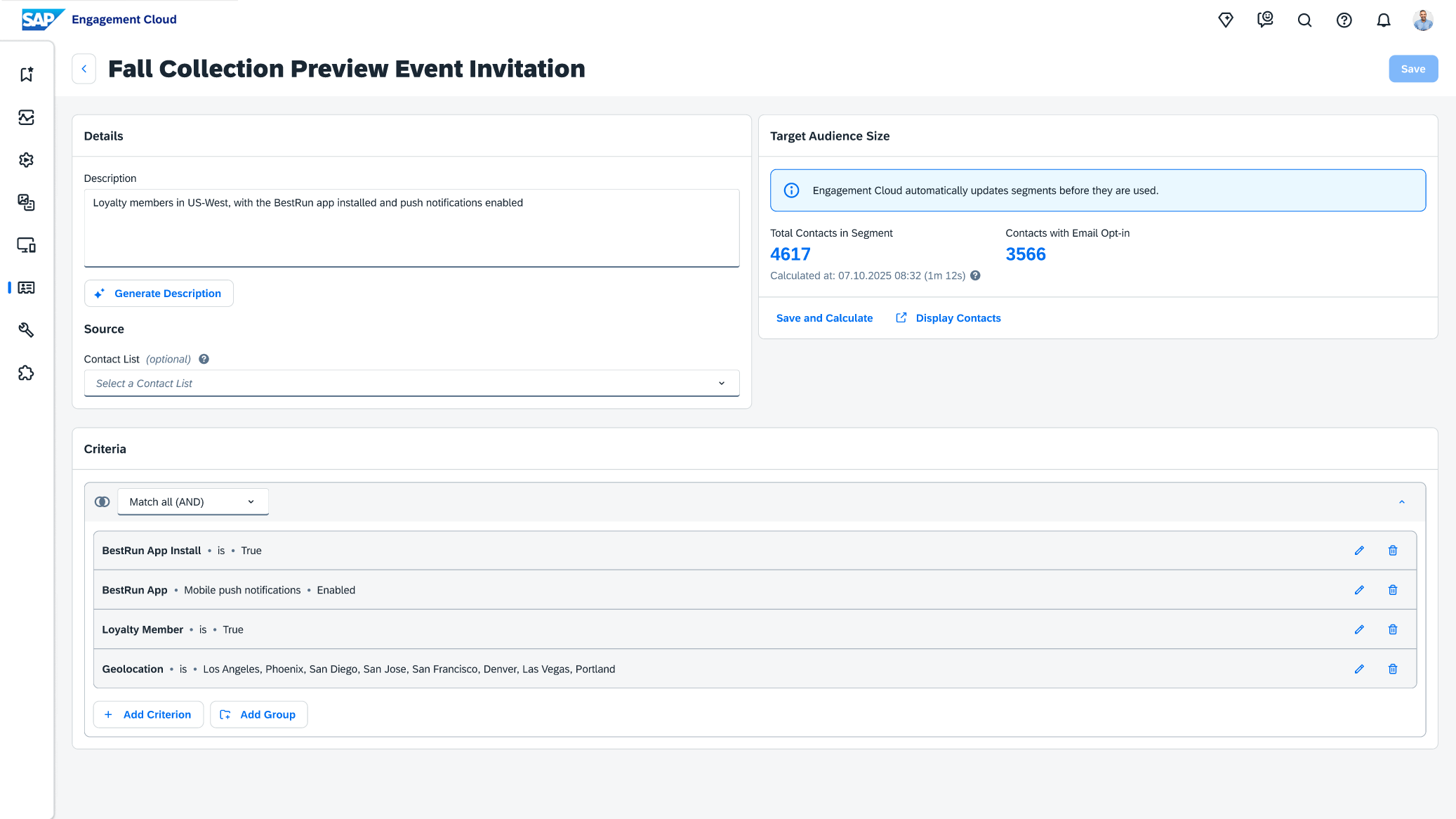 SAP Engagement Cloud Screenshot #0