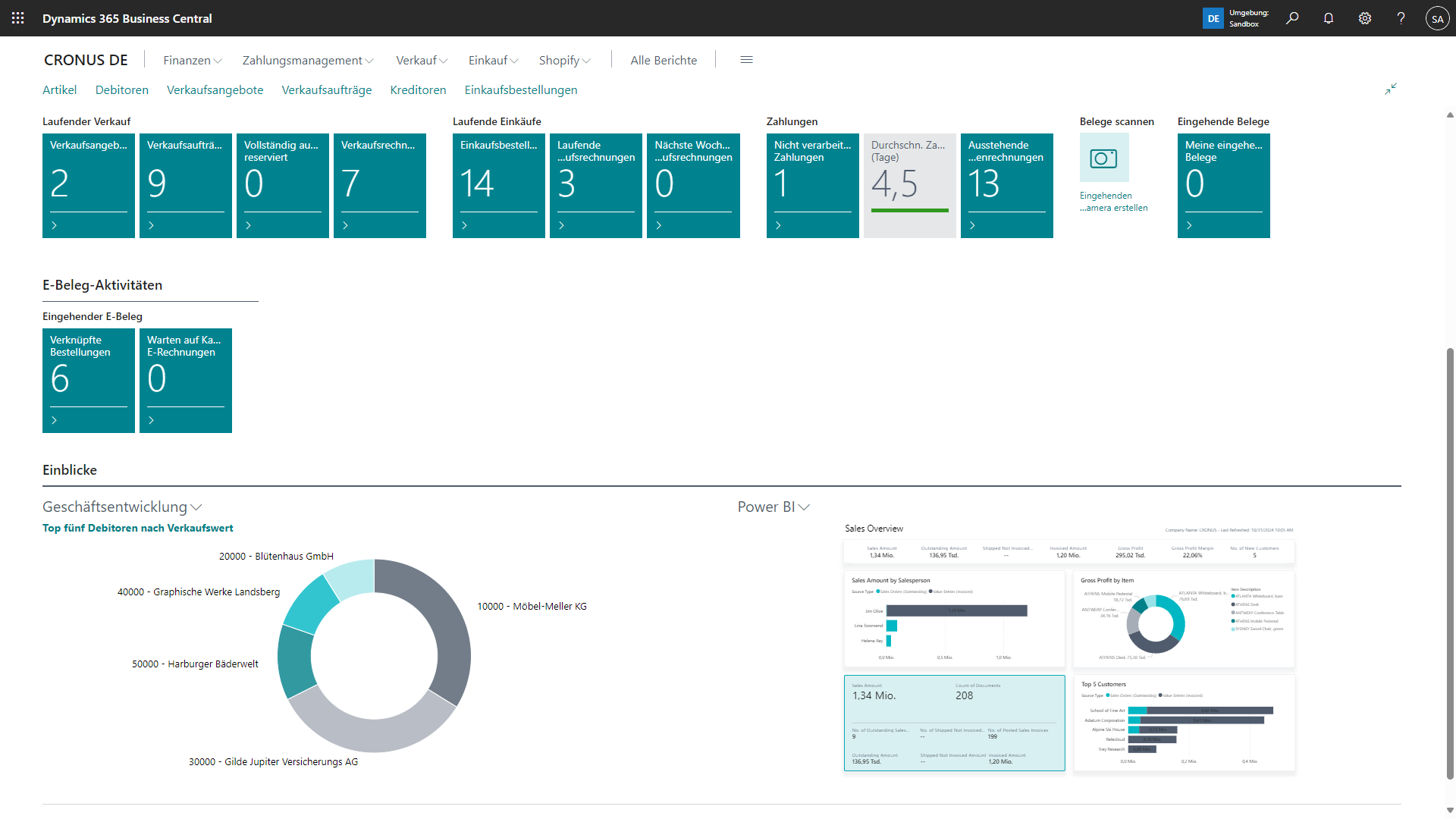 Microsoft Dynamics 365 Business Central Screenshot #0