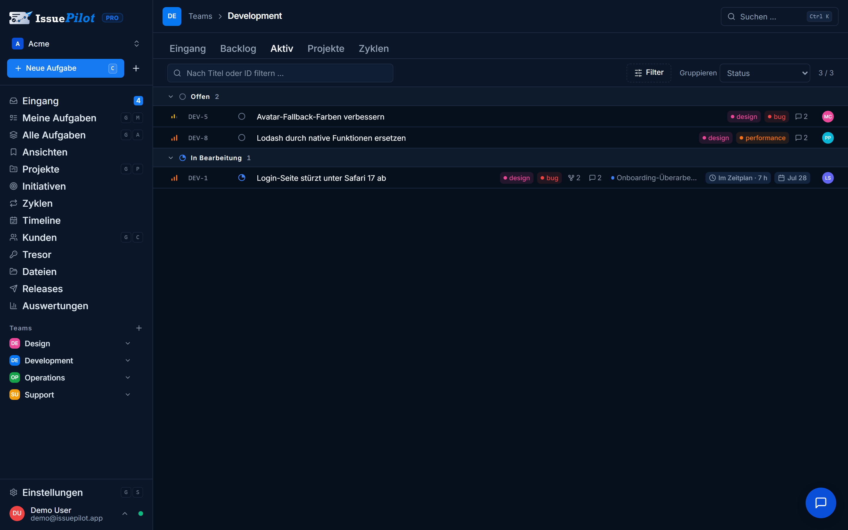 IssuePilot Screenshot #0