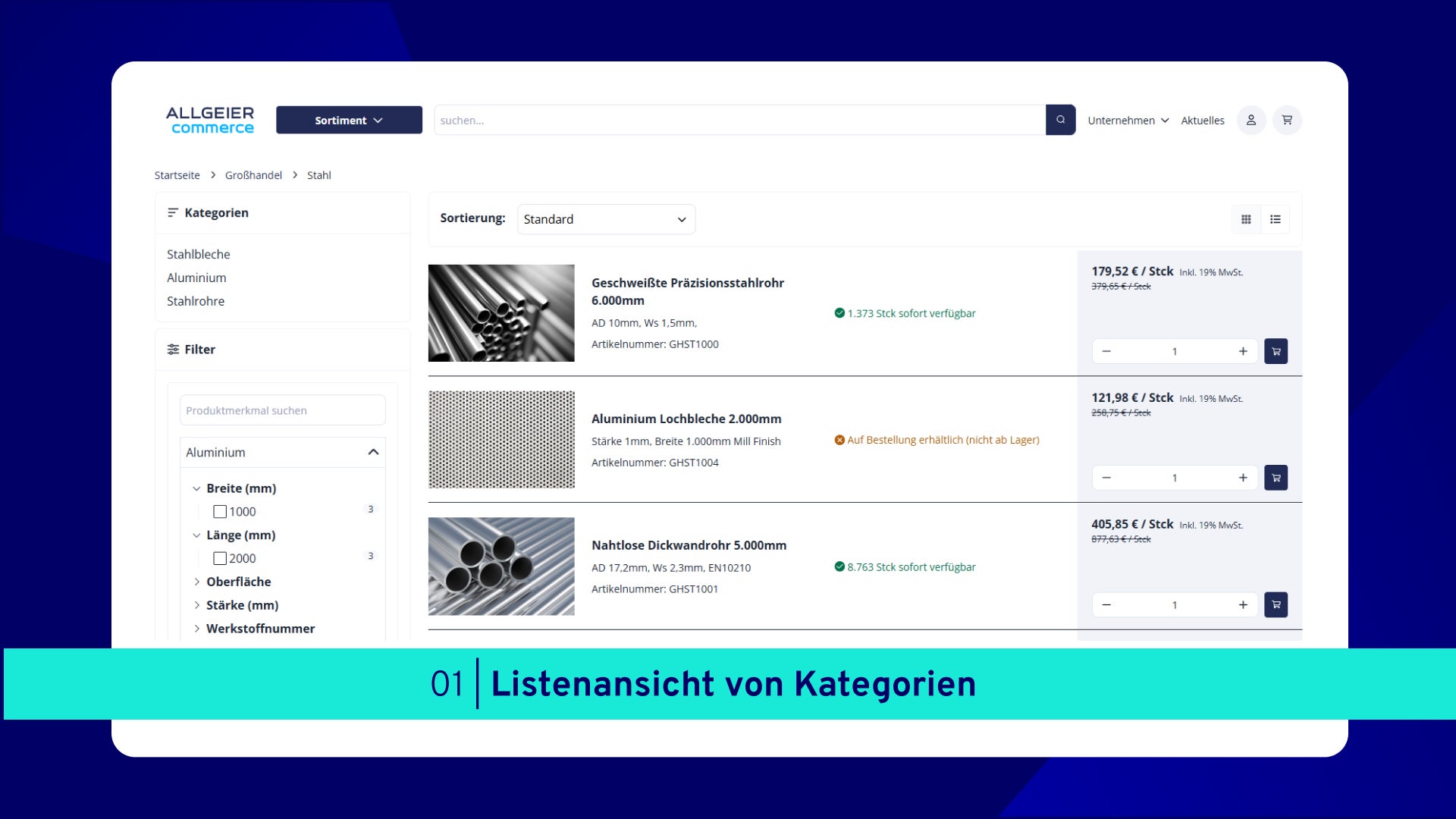 Allgeier Commerce Screenshot #0
