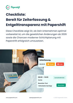 Checkliste: Bereit für Zeiterfassung und Entgelttransparenz?