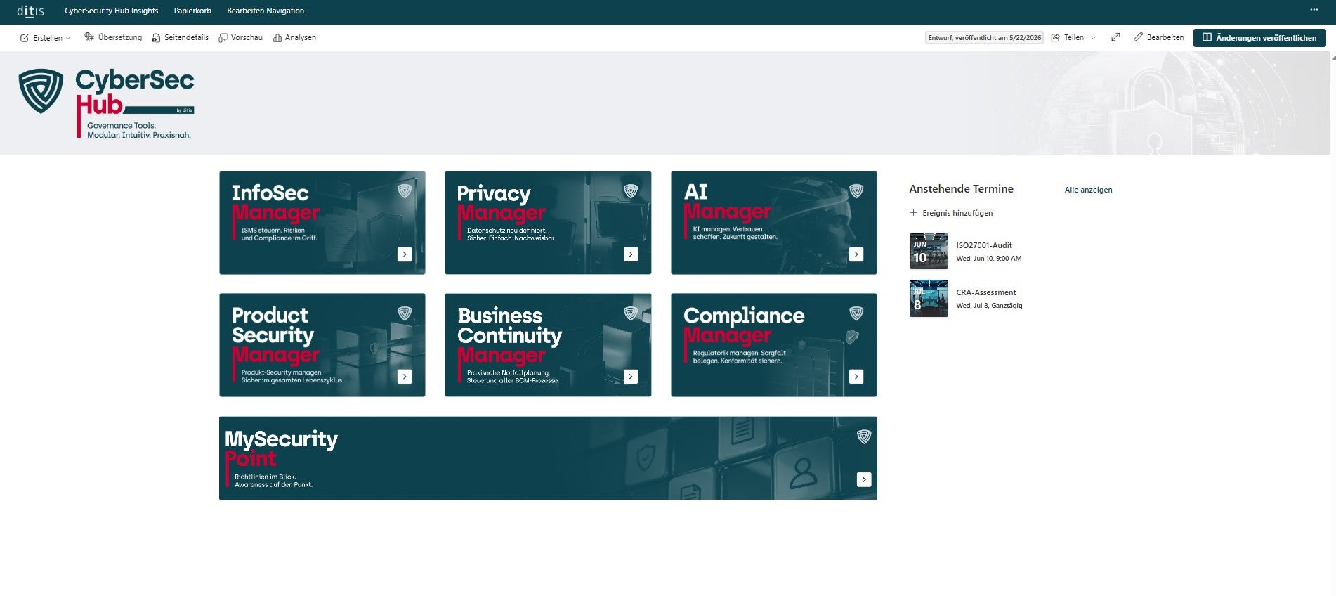 ditis CyberSec Hub Screenshot #0