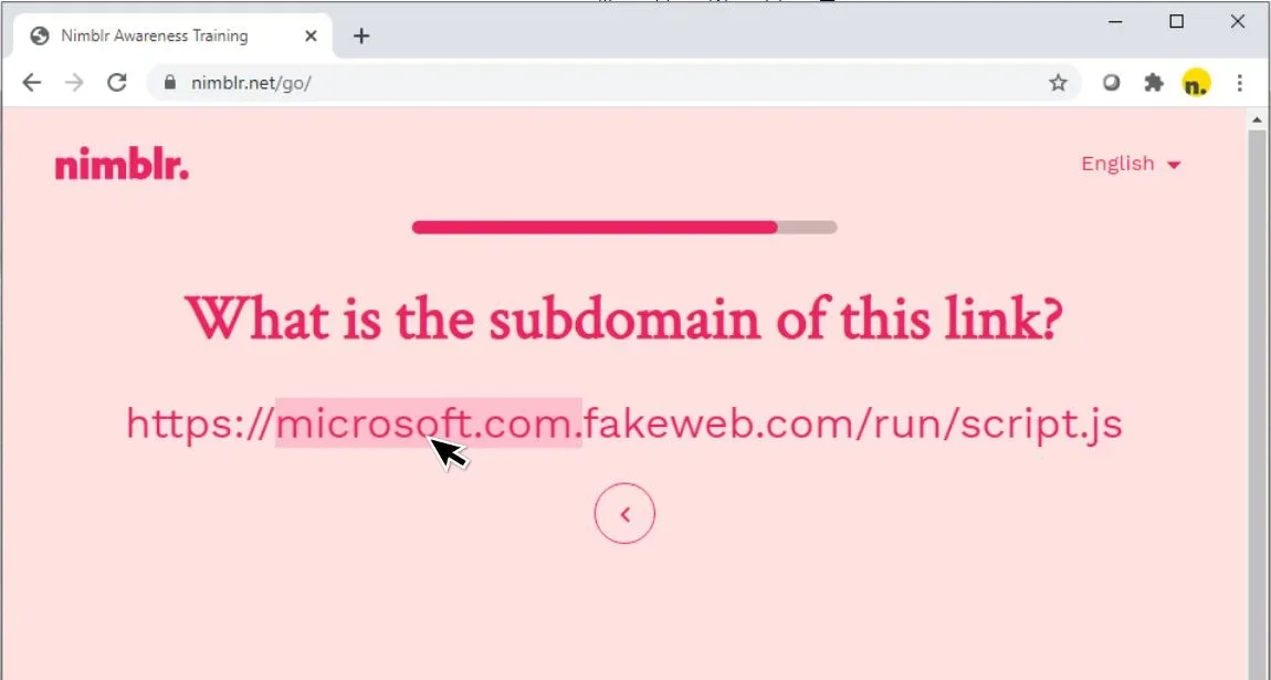 Nimblr Security Awareness Screenshot #0