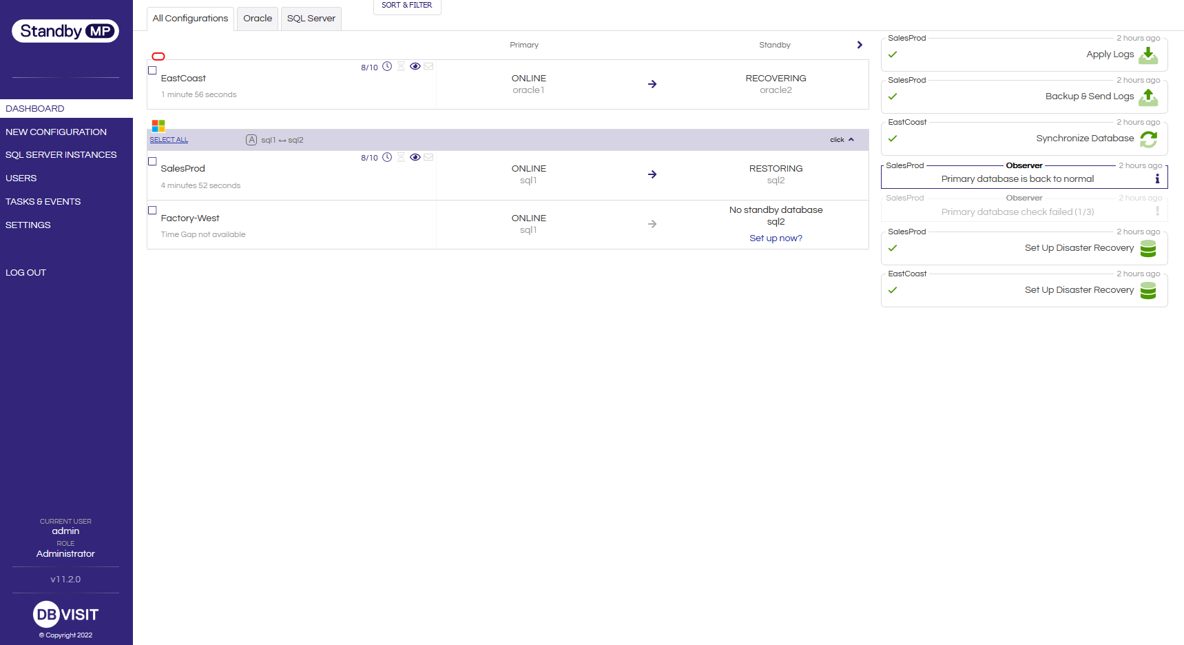 Dbvisit Standby Screenshot #0