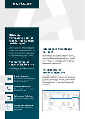 AMTANGEE - Das Tool zur Kundenkommunikation