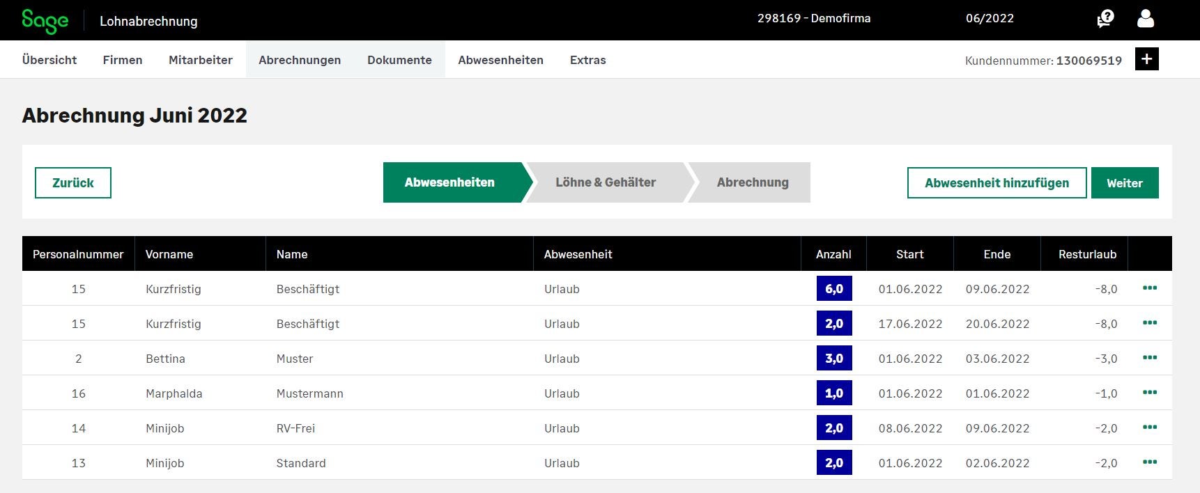 Sage Lohnabrechnung Screenshot #0