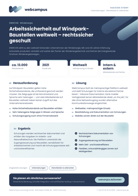 WebCampus Success Story: ENERCON