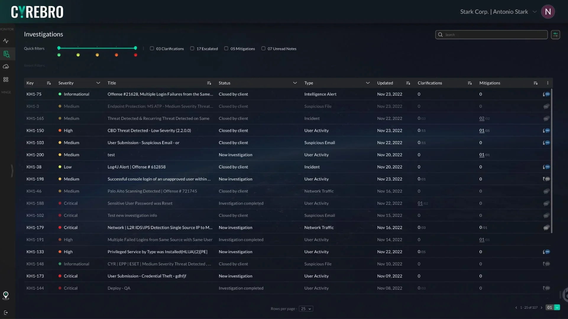 CYREBRO Screenshot #0