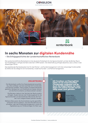 Rentenbank - in sechs Monaten zur digitalen Kundennähe