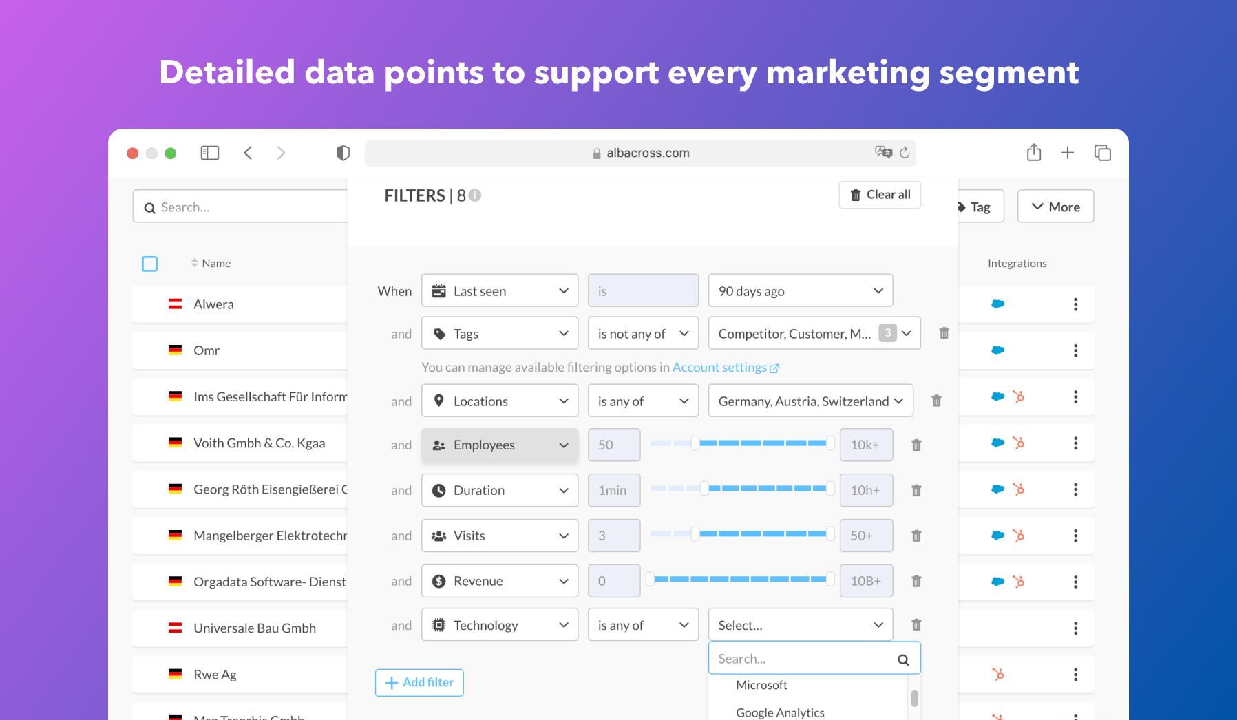 Albacross Screenshot #0