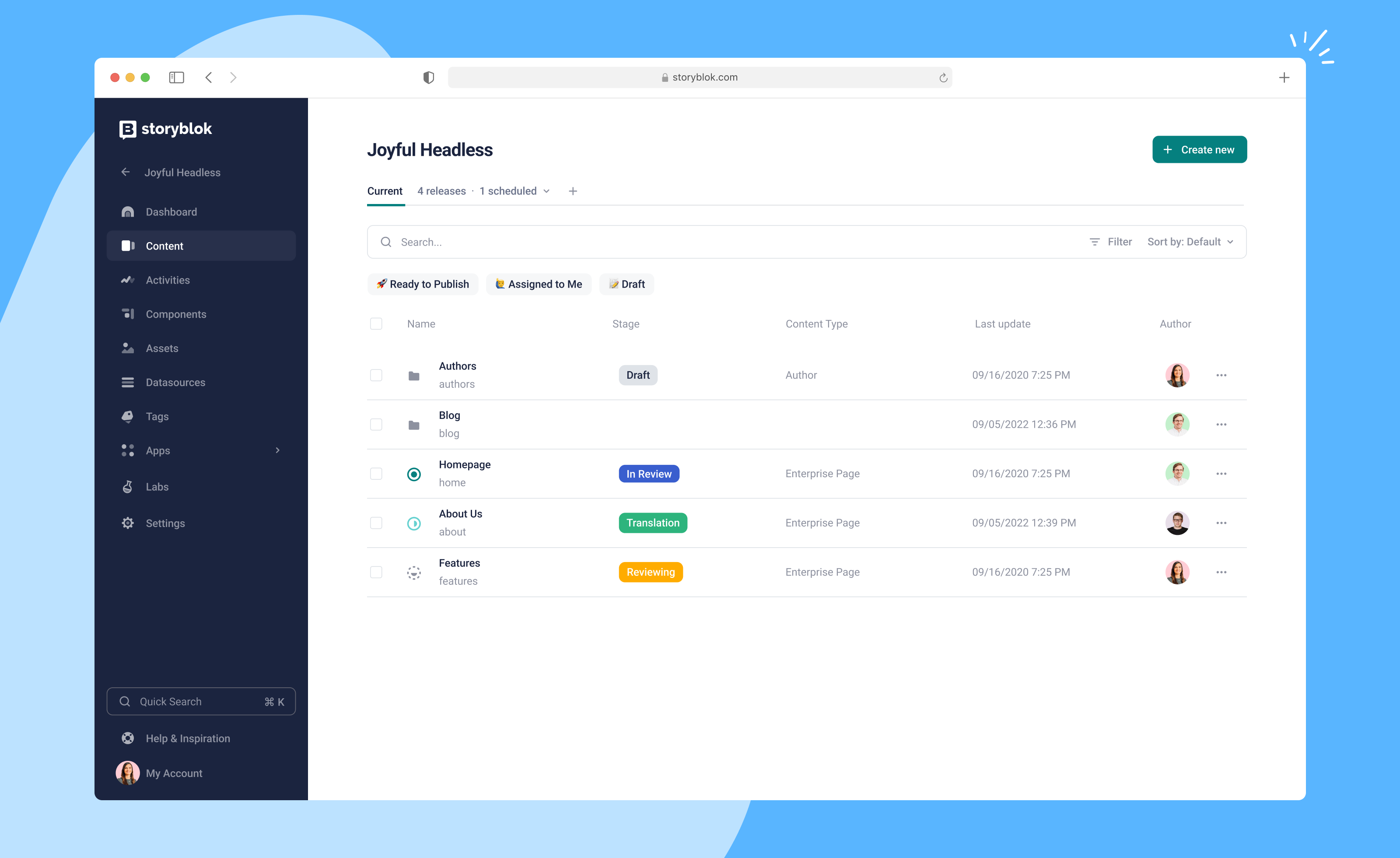 Storyblok Screenshot #0