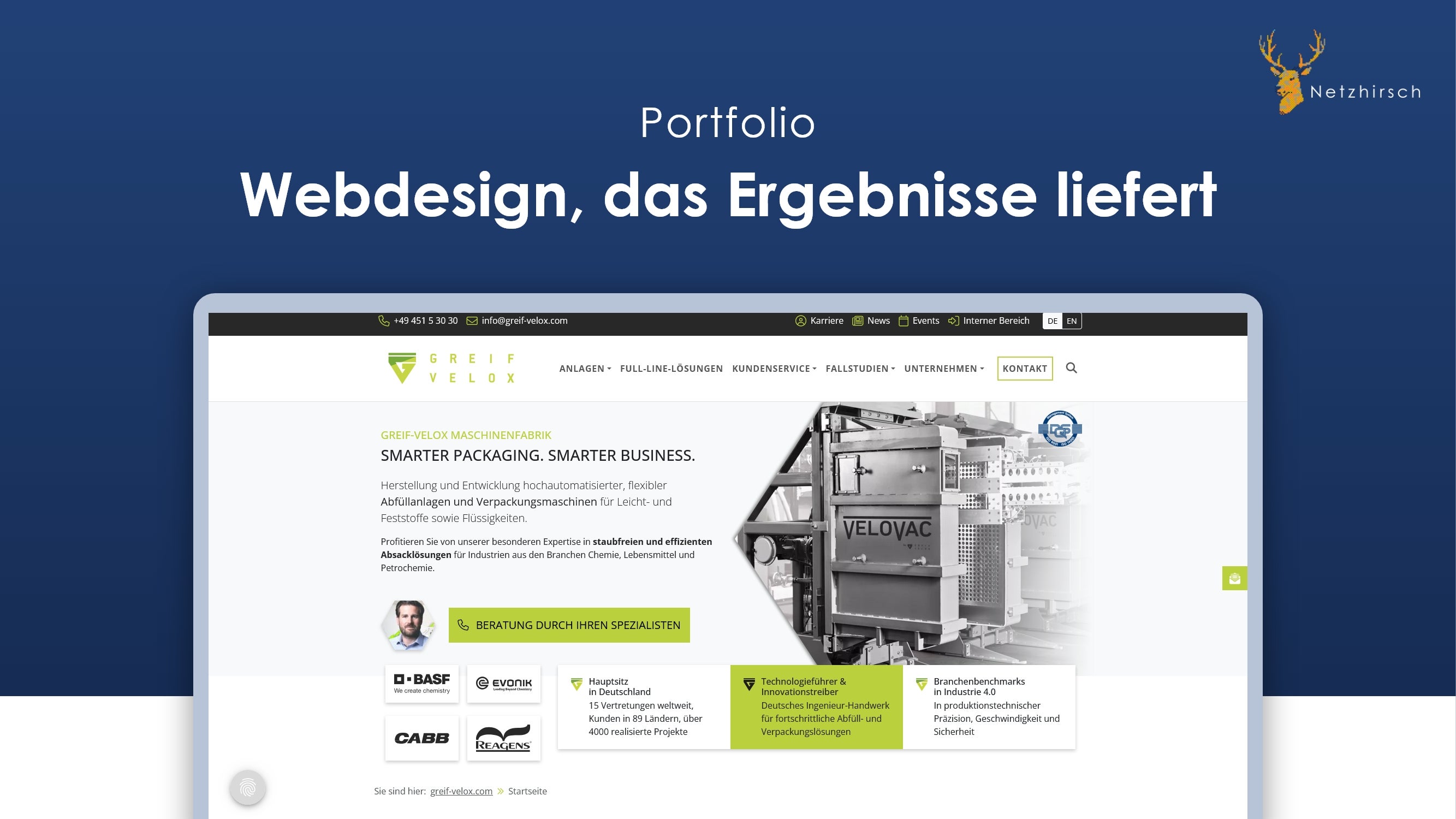 Netzhirsch Projects & Portfolio Screenshot #3
