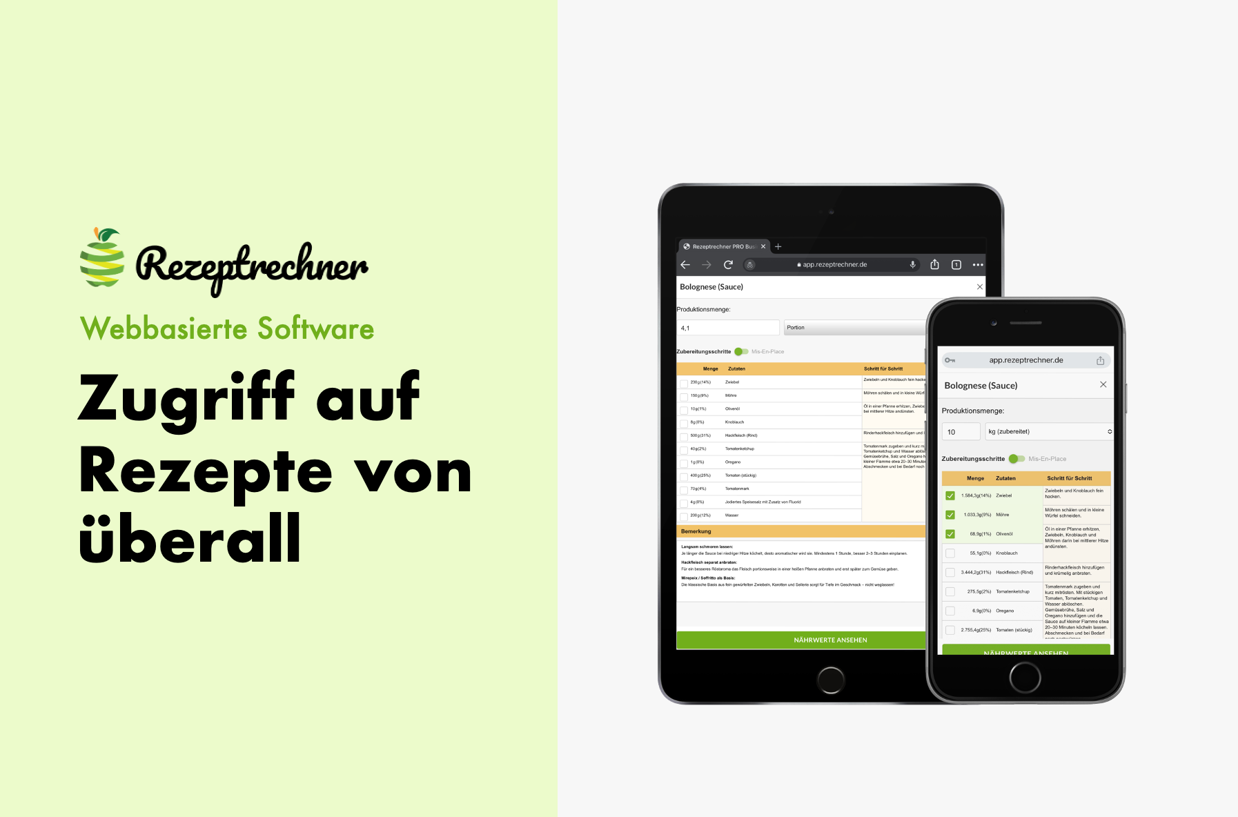 Rezeptrechner Screenshot #0