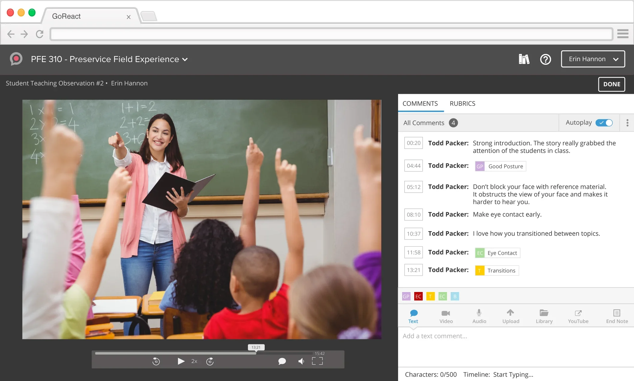 GoReact Screenshot #0