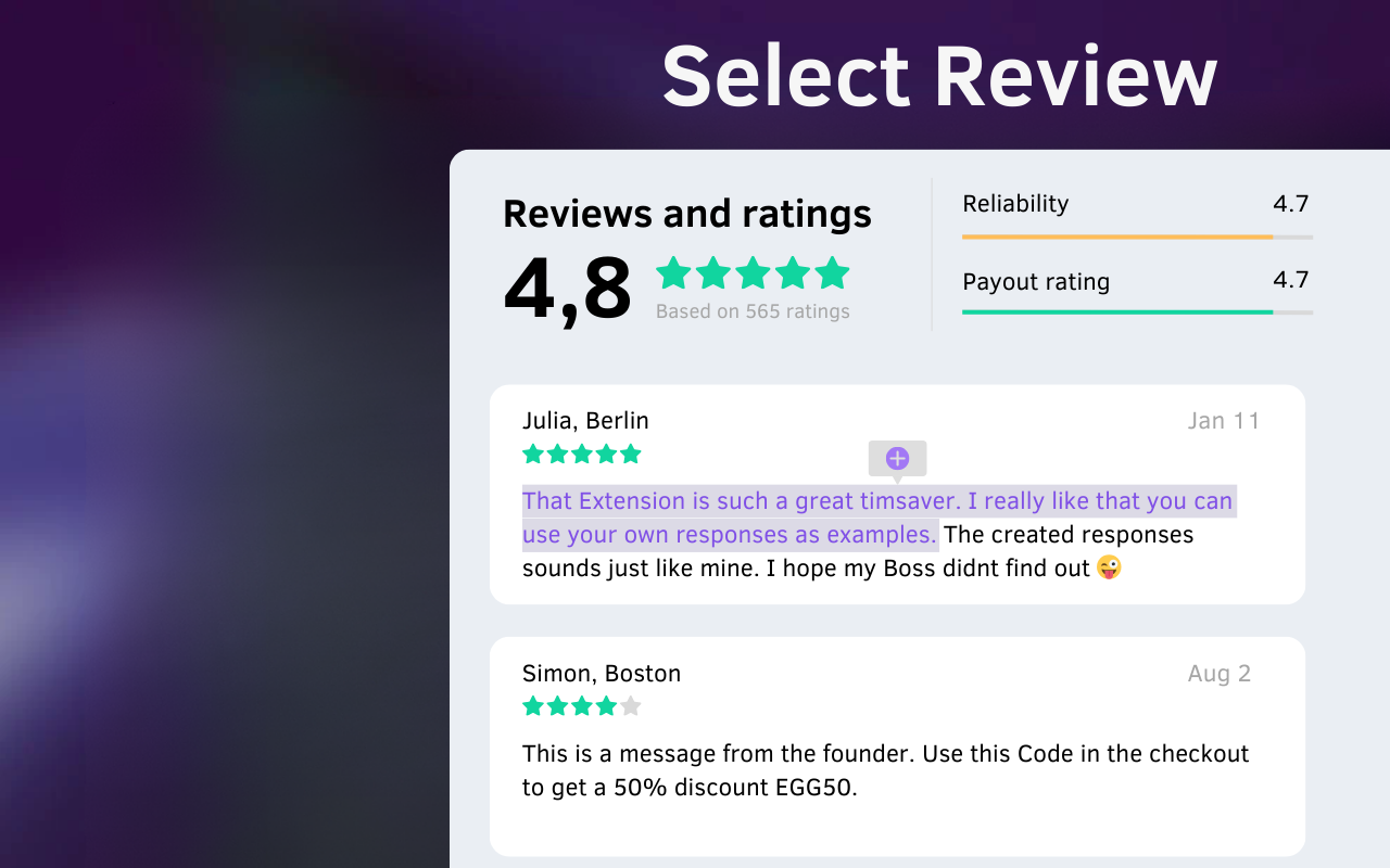 TalkbackAI - Review Response Screenshot #0