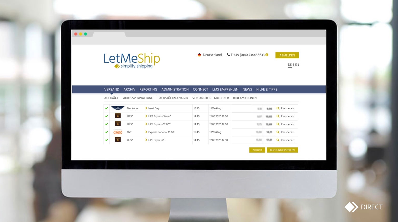 LetMeShip Screenshot