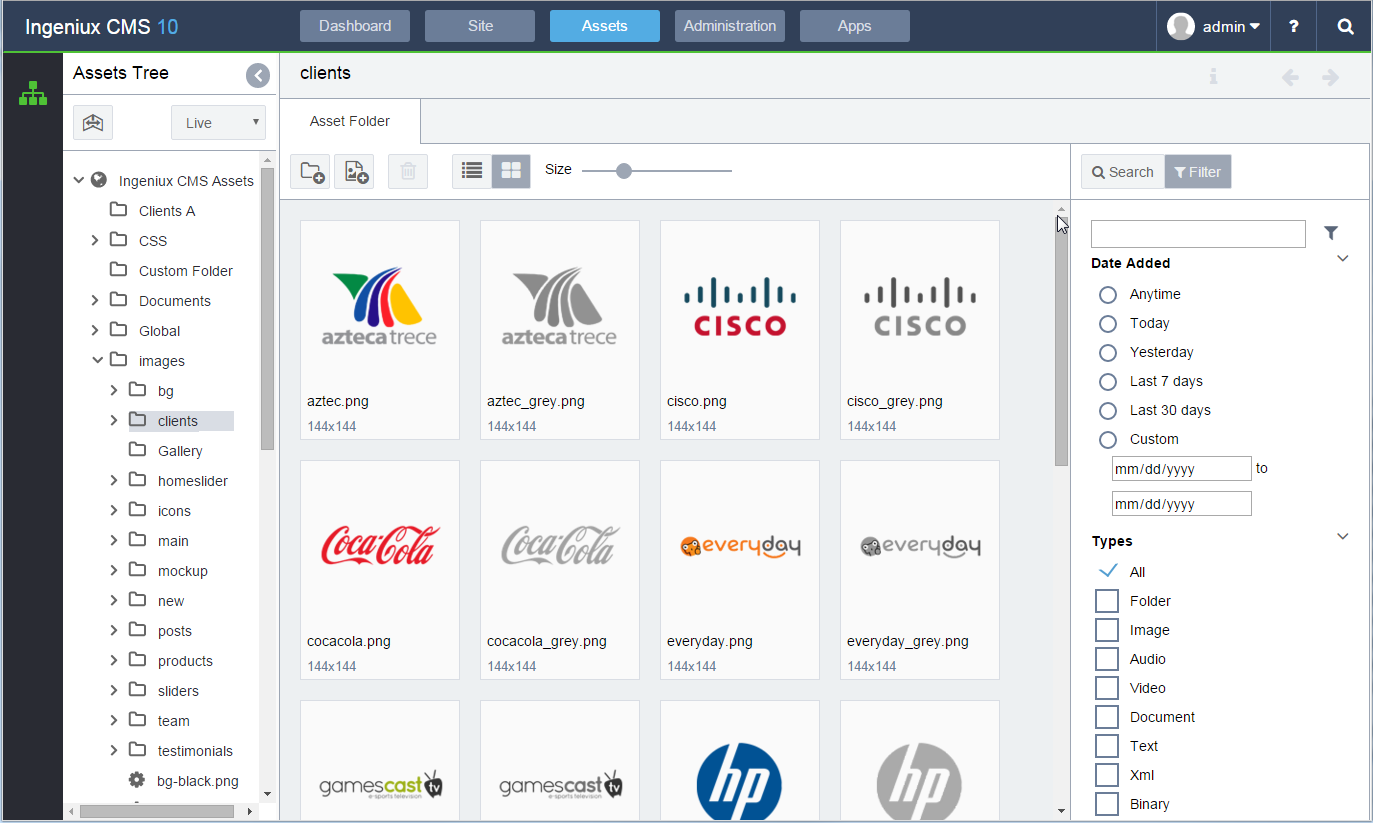 Ingeniux CMS Screenshot #0